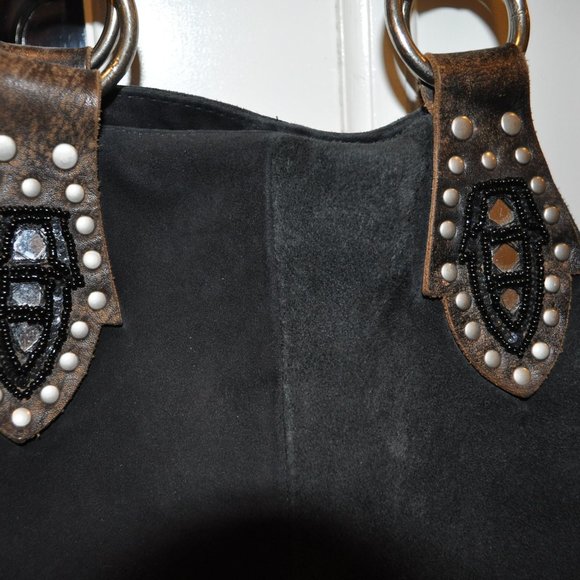 Fab Studded Hobo Tote Bag - Picture 8 of 11